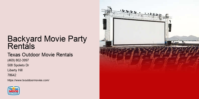 Outdoor Movie Party