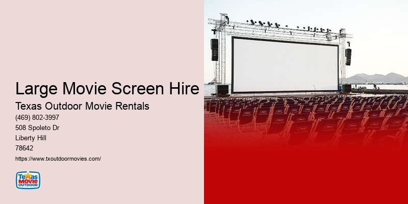 Mobile Cinema Screen Rentals