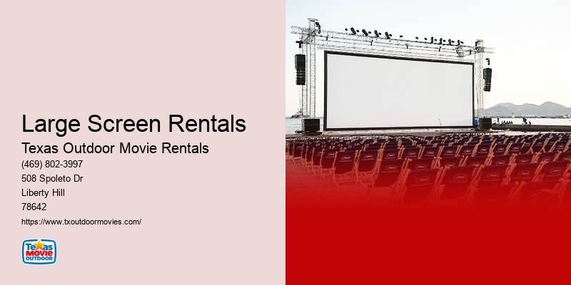 Movie Screen Rental Companies