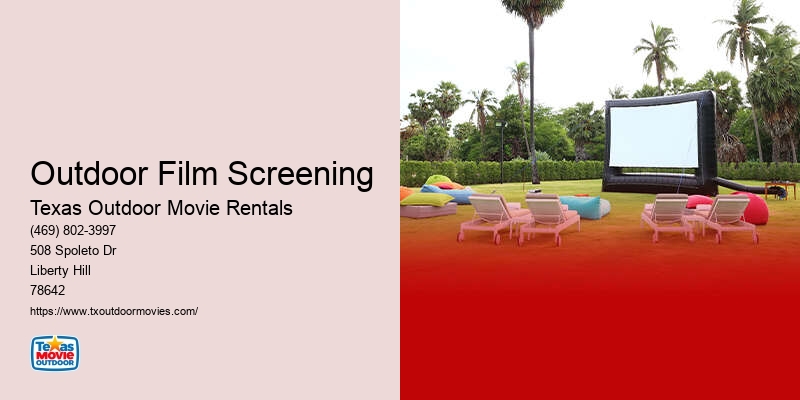 Backyard Movie Party Rentals