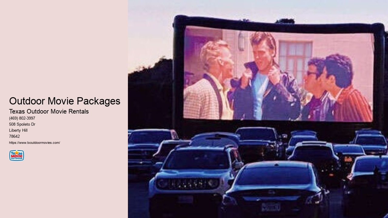 Outdoor Movie Packages