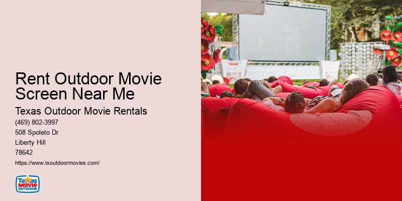 Backyard Movie Party Rentals