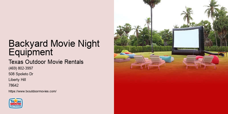 Backyard Movie Night Rental Near Me