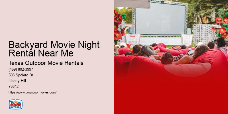 Outdoor Movie Night Rentals