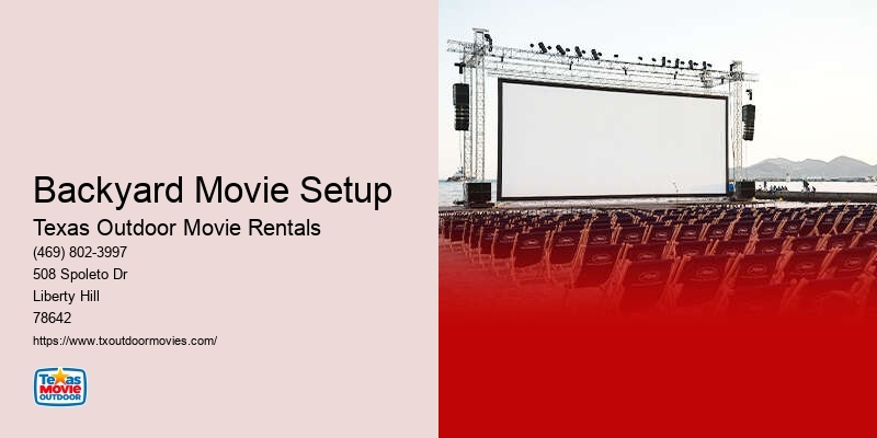 Backyard Movie Party Rentals