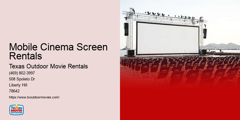 Inflatable Movie Night Screens