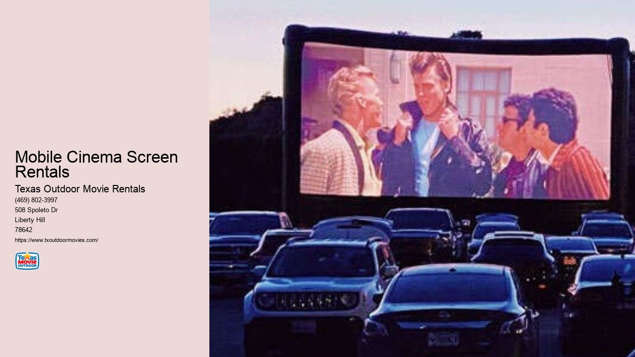 Mobile Cinema Screen Rentals